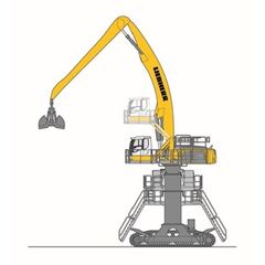  Kettenbagger Materialumschlag Liebherr LH 80 C Gantry Industry Litronic 12463056